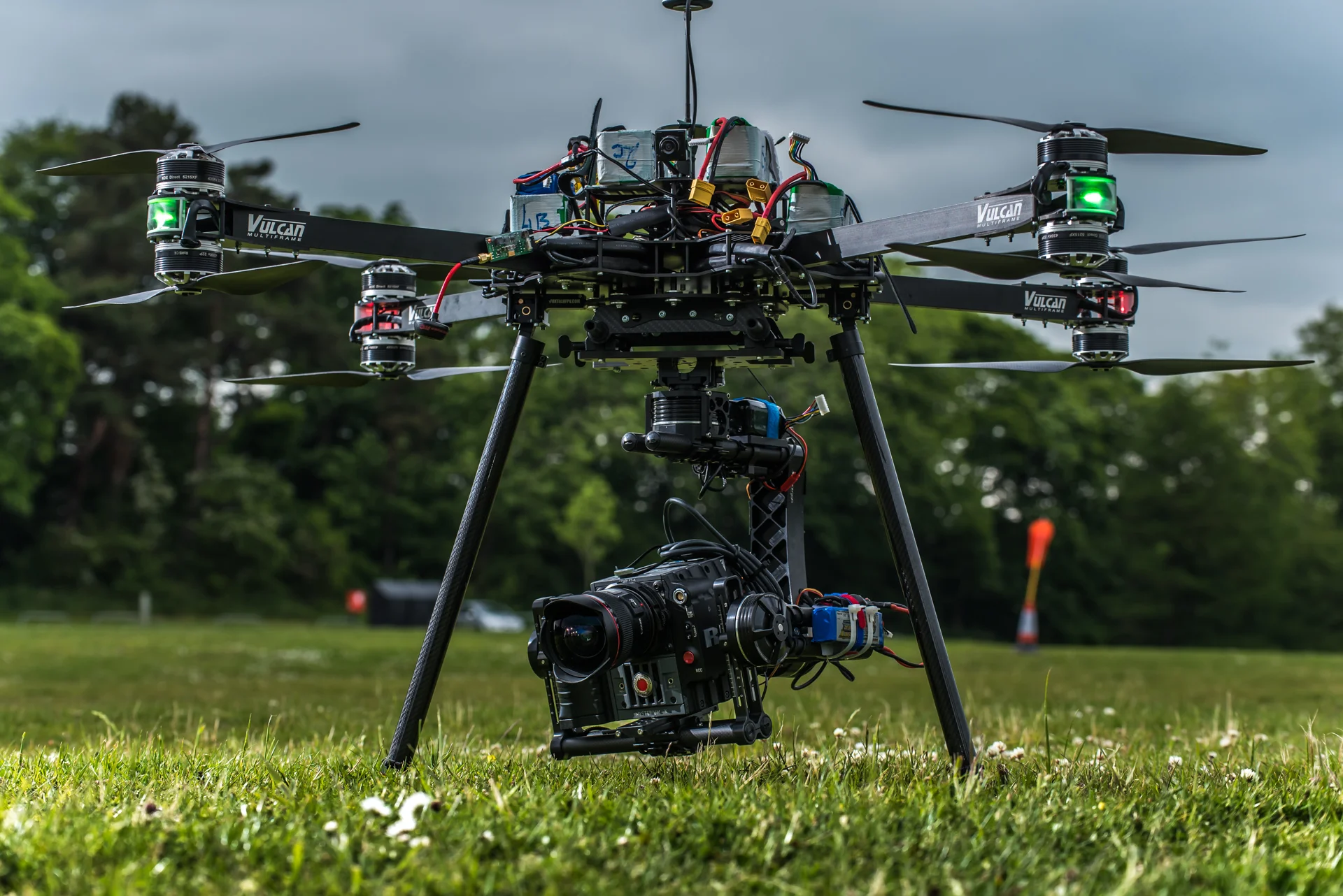 high end filming drone set-up