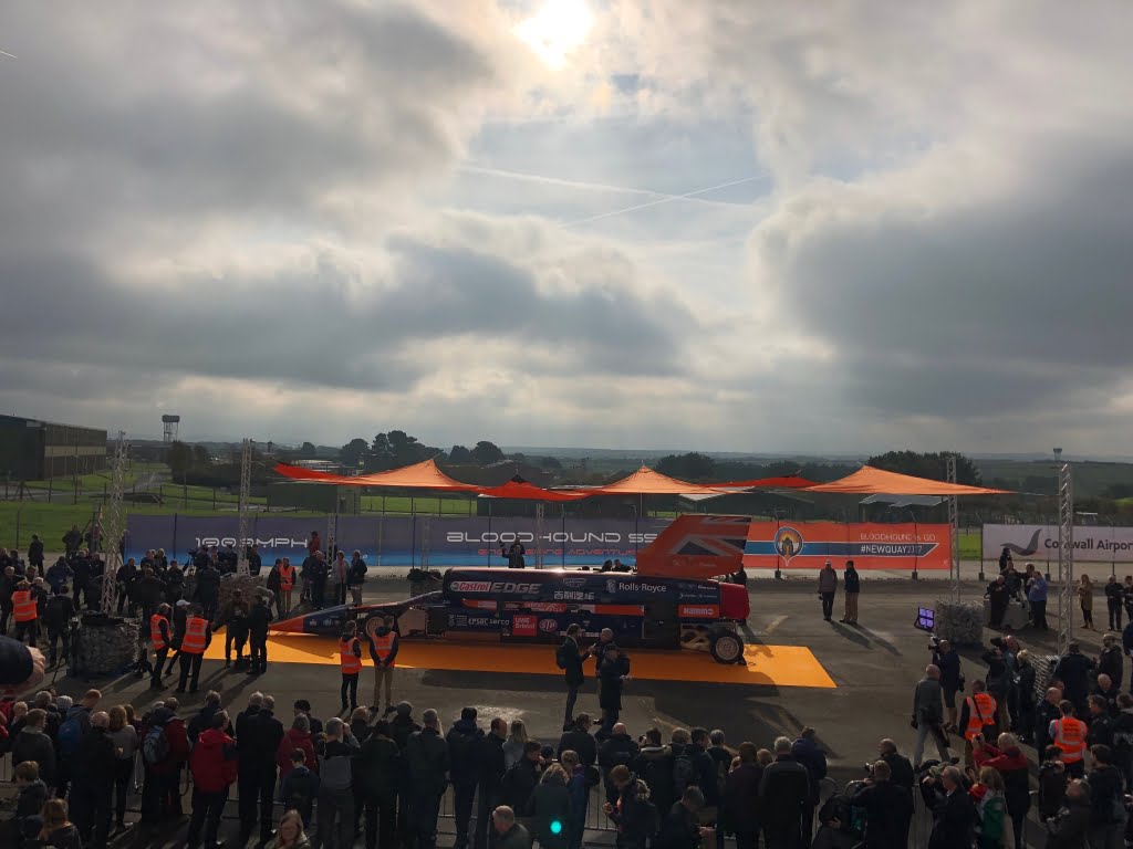BLOODHOUND SSC on the tarmac